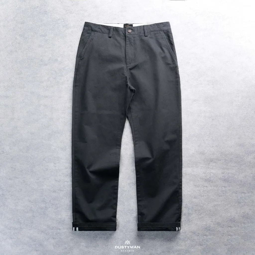 Ảnh Quần Kaki Nam Ống Suông Gale Dustyman,Chất Kaki Cotton, Cổ Điển 3