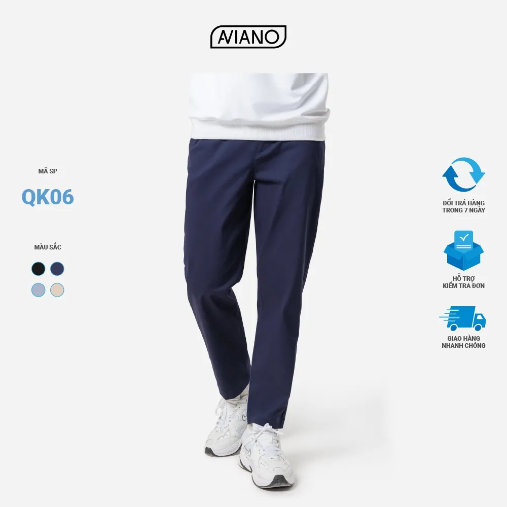Ảnh Quần KaKi Nam Ống Suông Thời Trang Thiết Kế Năng Động AVIANO 3