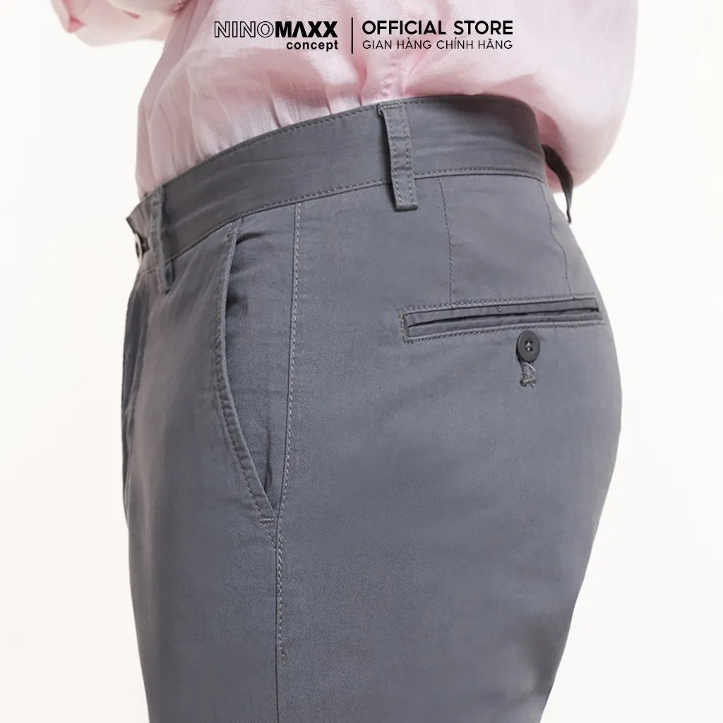 Ảnh Quần Kaki Nam Phom Basic Nhiều Màu NINOMAXX 2305007 3