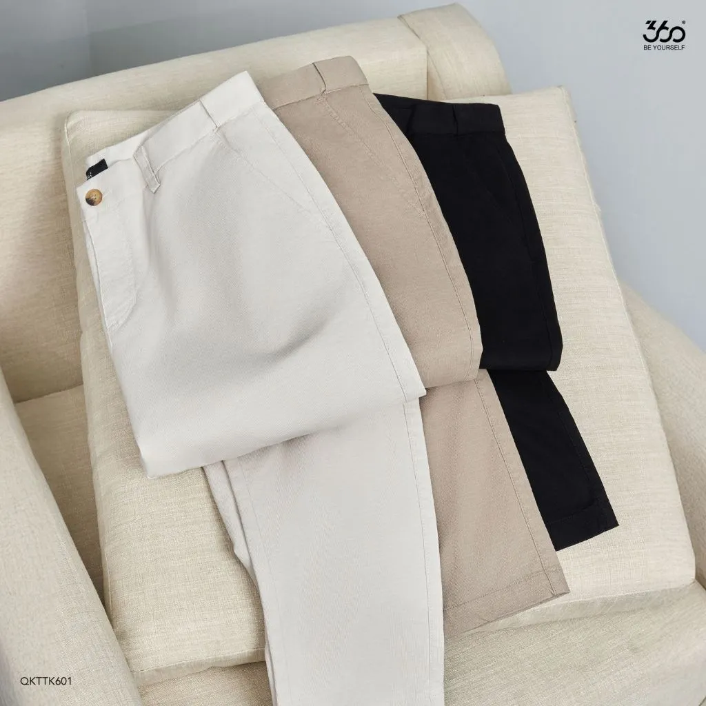 Ảnh Quần kaki nam thương hiệu 360 Boutique quần dài nam đứng form, trẻ trung - QKTTK601 2