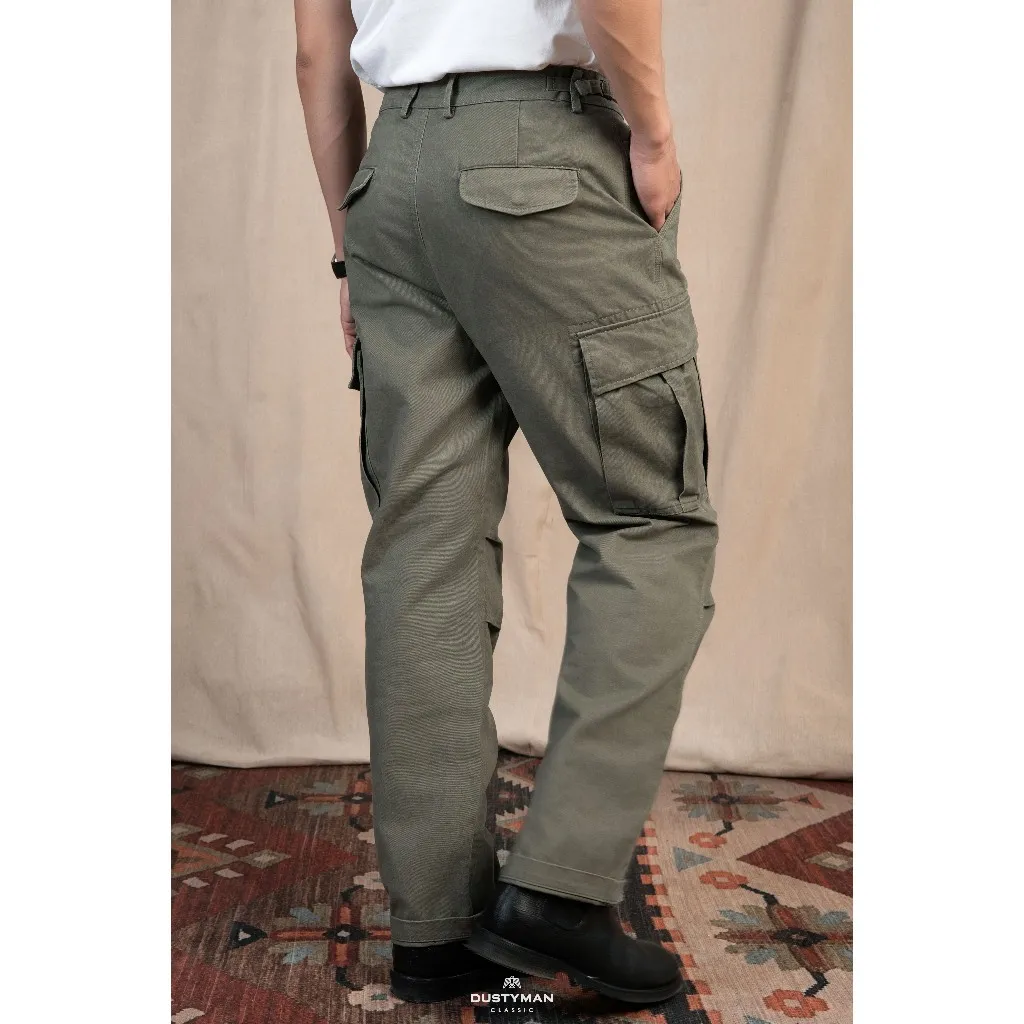 Ảnh Quần Kaki Nam Túi Hộp Ống Suông Elmer Dustyman, Chất Kaki Cotton, Độ Dày 320Gsm Đứng Form, Cổ Điển 3
