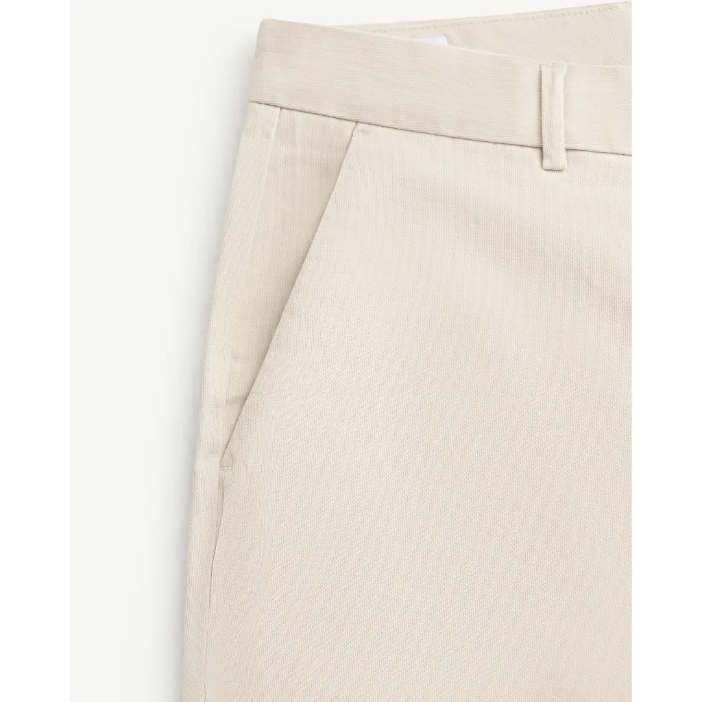 Ảnh Quần Kaki Nam Vải Dobby Co Giãn Form Slim Cropped - Routine 10F24PCA039 3