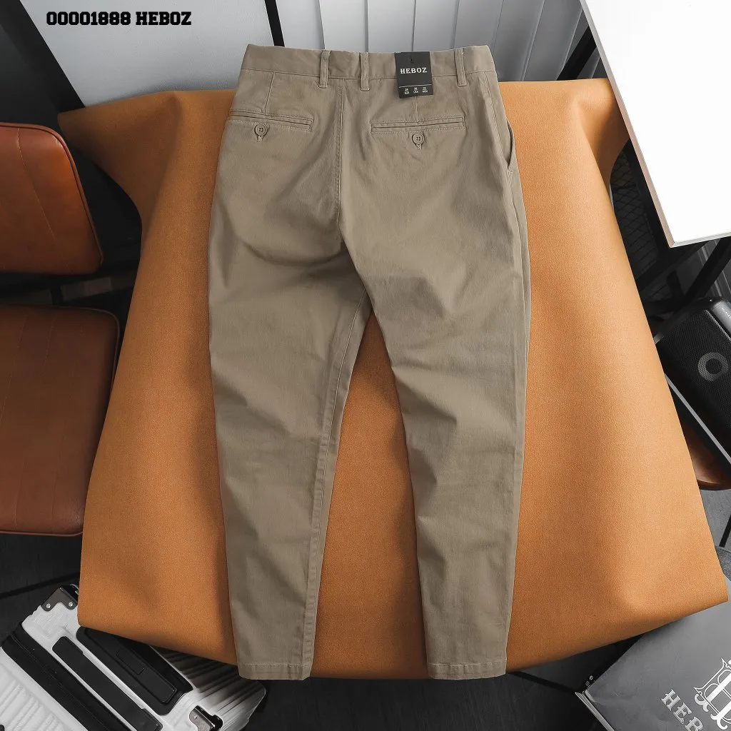 Ảnh Quần kaki slim zikzak, quần dài nam co giãn Heboz 3M - 00001888 3
