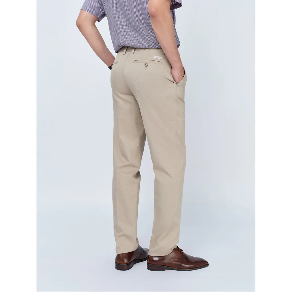 Ảnh Quần Khaki 1 ply VIETTIEN SMART vải cotton phom REGULAR VT00000301 4