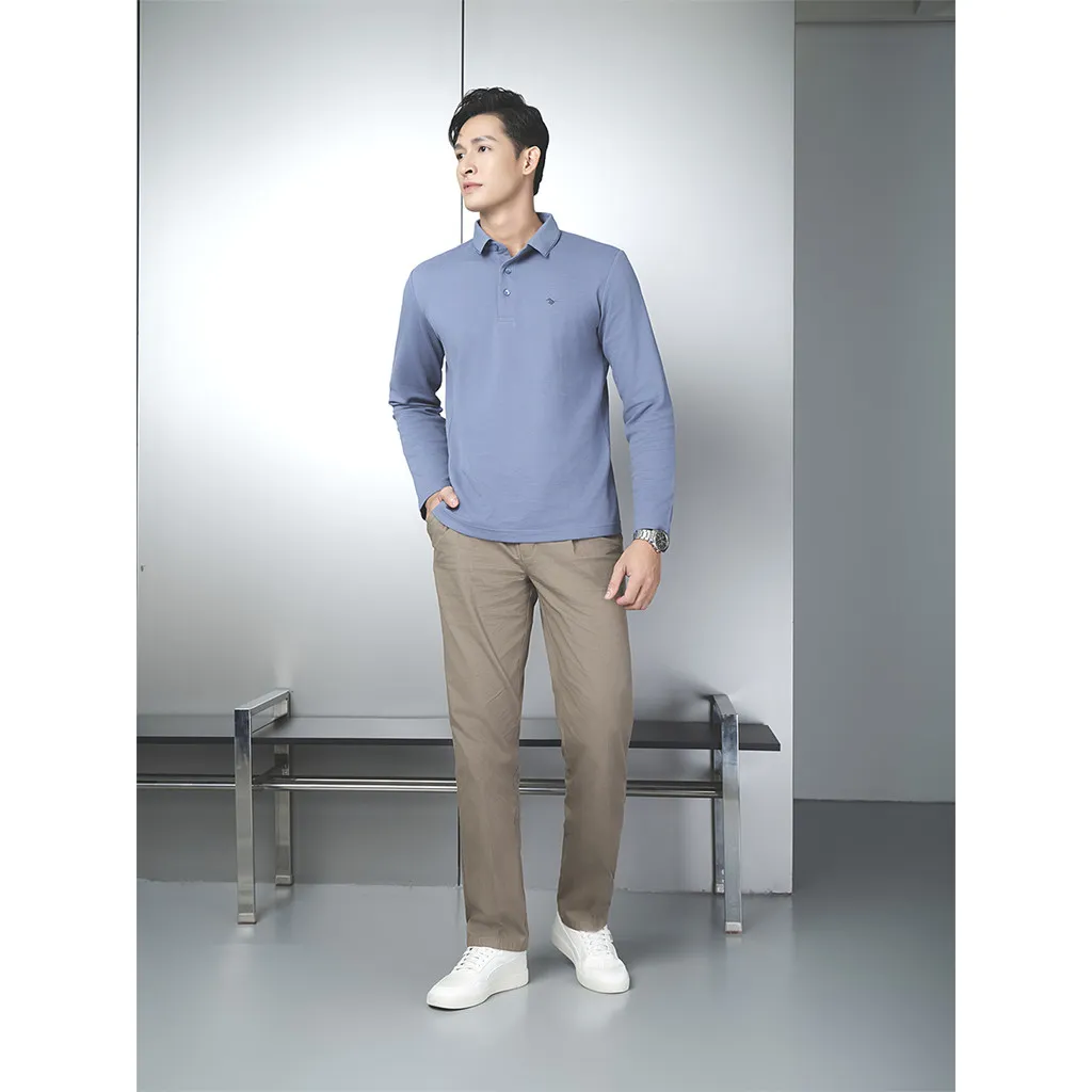 Ảnh Quần Khaki 1Ply Viettien Smart Casual Vải Cottton Phom Regular VT00000250 3