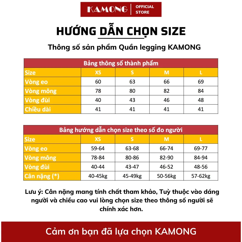 Ảnh Quần legging đùi nữ KAMONG vải cotton dẻo co dãn tốt cạp cao dáng ngắn LG001 2