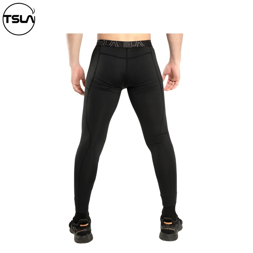 Ảnh Quần legging giữ nhiệt nam TSLA lót lông cừu  nam co giãn tập gym thể thao chạy bộ bóng rổ TSL1009 4