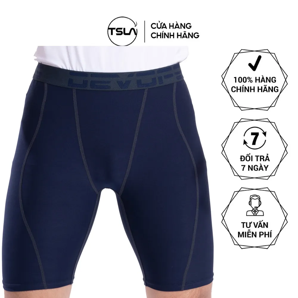 Ảnh Quần legging giữ nhiệt thể thao thun ôm đùi short tập gym bó cơ pro combat đá bóng rổ TSLA DEL1004 1