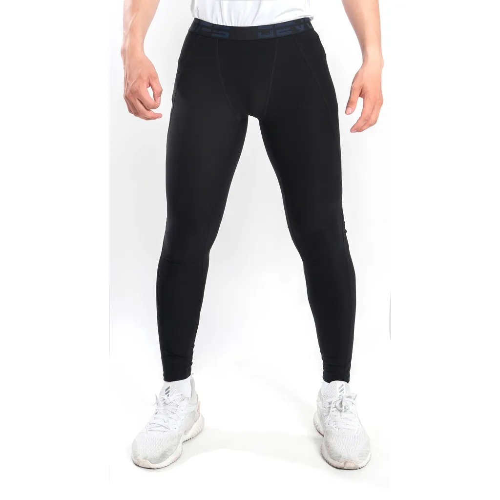 Ảnh Quần legging nam DEVOPS có túi nhẹ thoáng nhanh khô co giãn tốt phù hợp mặc lót chơi thể thao TSLA DEL1008 2