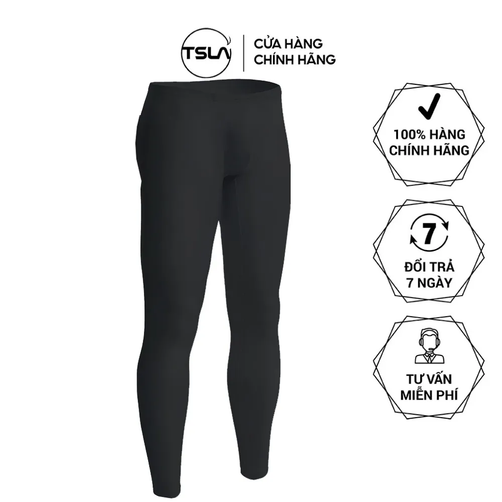 Ảnh Quần legging nam LÓT LÔNG vải mềm mịn nhẹ mỏng thoáng khí form ôm mặc bên trong cực ấm 2
