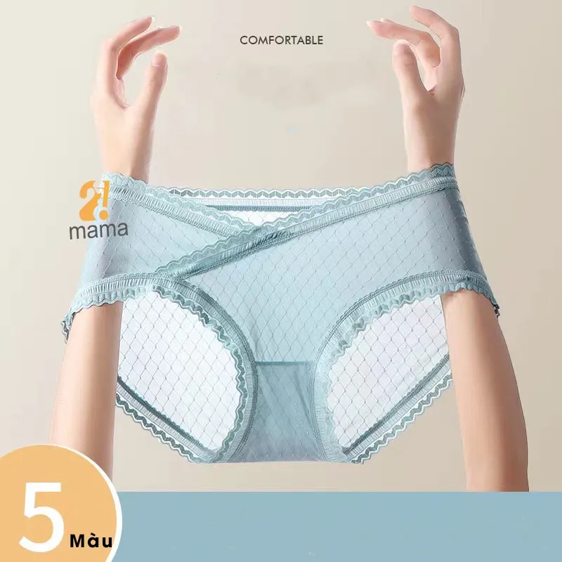 Ảnh Quần lót bầu và sau sinh cạp chéo 2mama cao cấp thun lạnh, mềm mỏng, co giãn tốt cùng lót kháng khuẩn B88 2