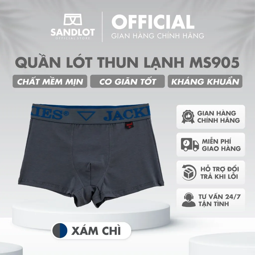 Ảnh Quần Lót Boxer Nam Jackies Cao Cấp, Hoạ Tiết Tinh Tế, Bắt Mắt, Ôm Dáng Chuẩn, Phong Cách Trẻ Trung MS905 4