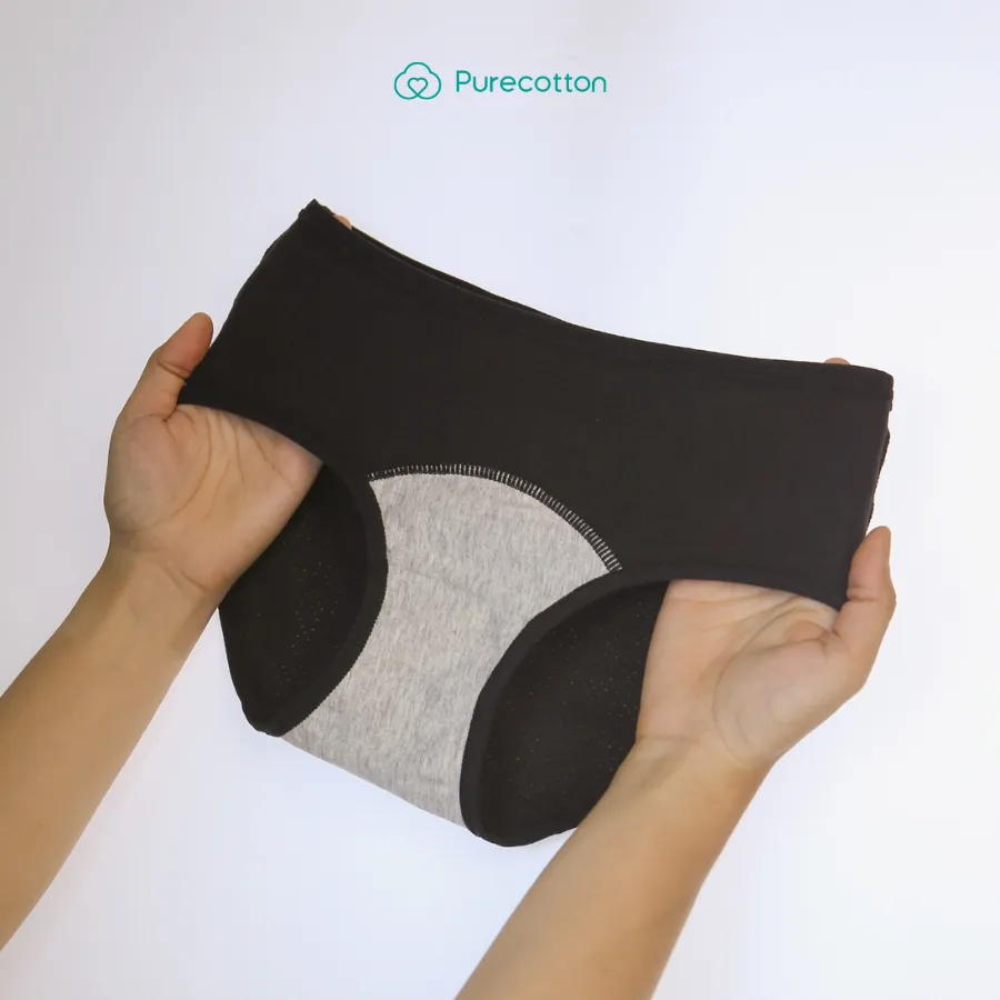 Ảnh Quần lót chống tràn kinh nguyệt Combo Night Purecotton chống tràn nguyệt san Happy Moon PC078 2