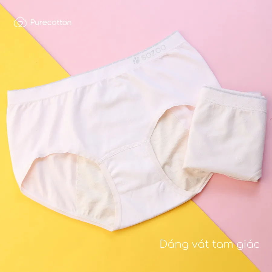 Ảnh Quần lót chống tràn nguyệt san Purecotton chất liệu sợi sồi cao cấp Sozoo Paintie PC082 4