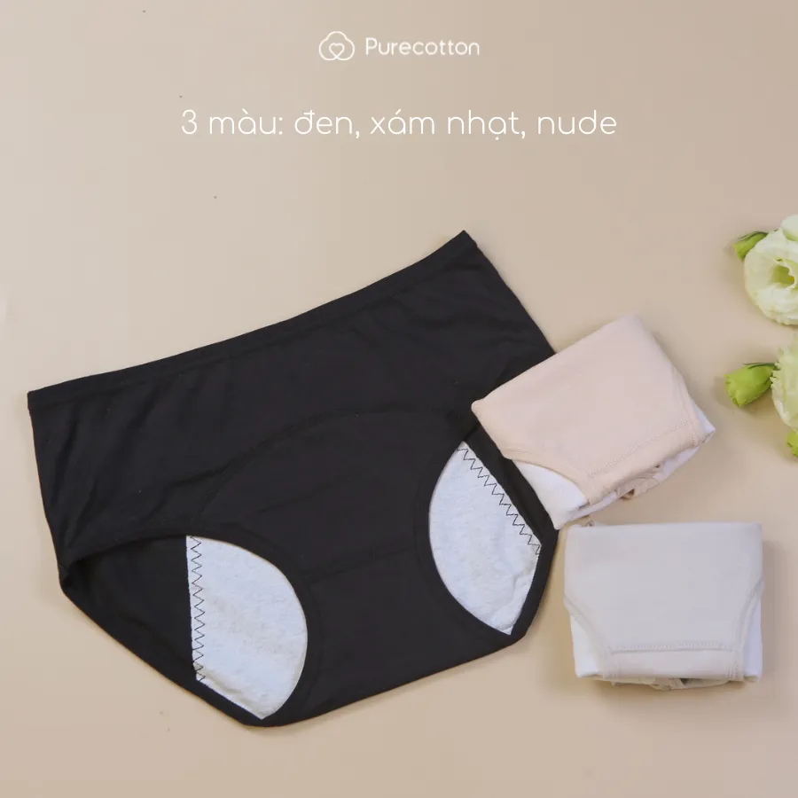 Ảnh Quần lót chống tràn nguyệt san BIGSIZE Purecotton chất liệu cotton cao cấp PC085 2