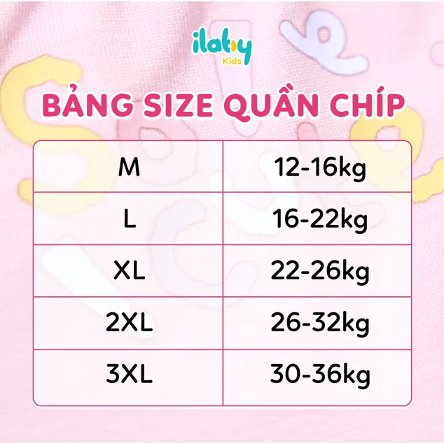 Ảnh Quần lót kháng khuẩn bé gái ILABY quần chip đùi bé gái họa tiết dễ thương [3575] 1