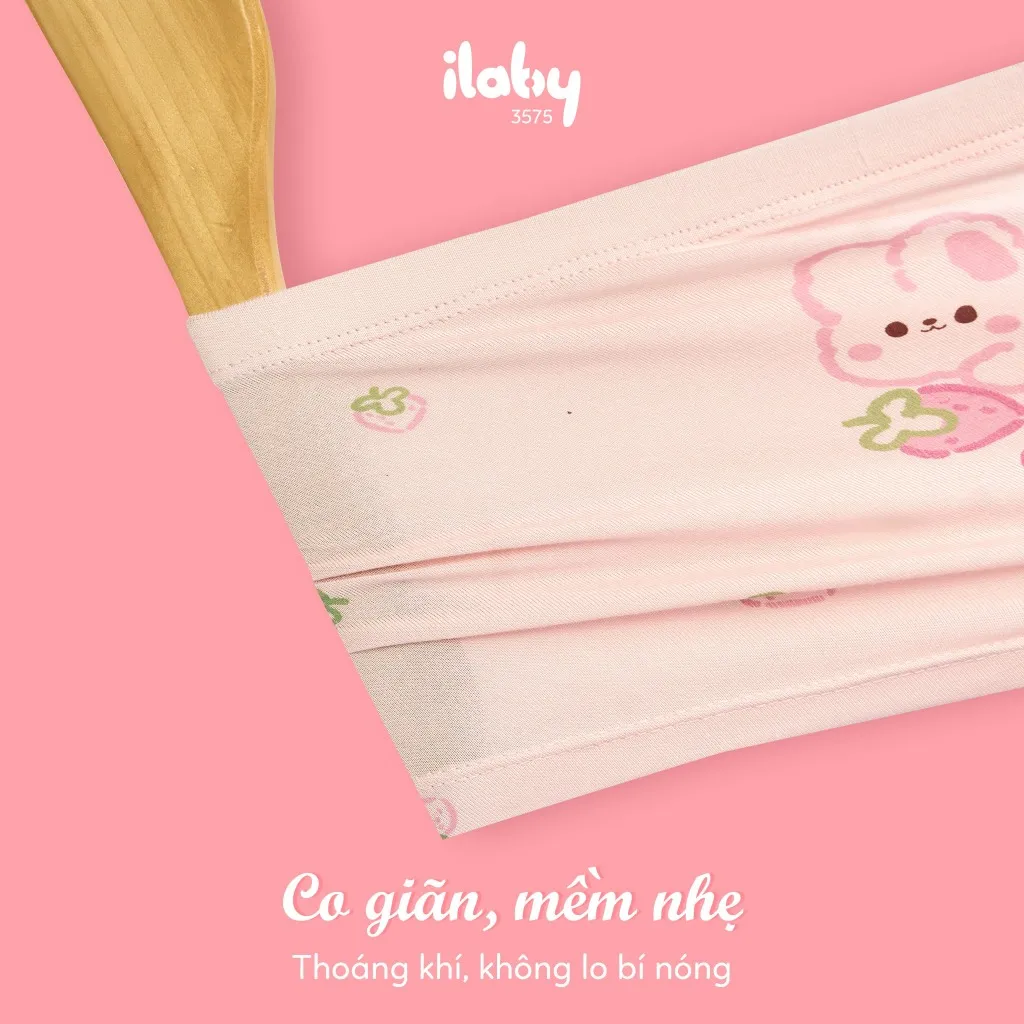 Ảnh Quần lót kháng khuẩn bé gái ILABY quần chip đùi bé gái họa tiết dễ thương [3575] 4