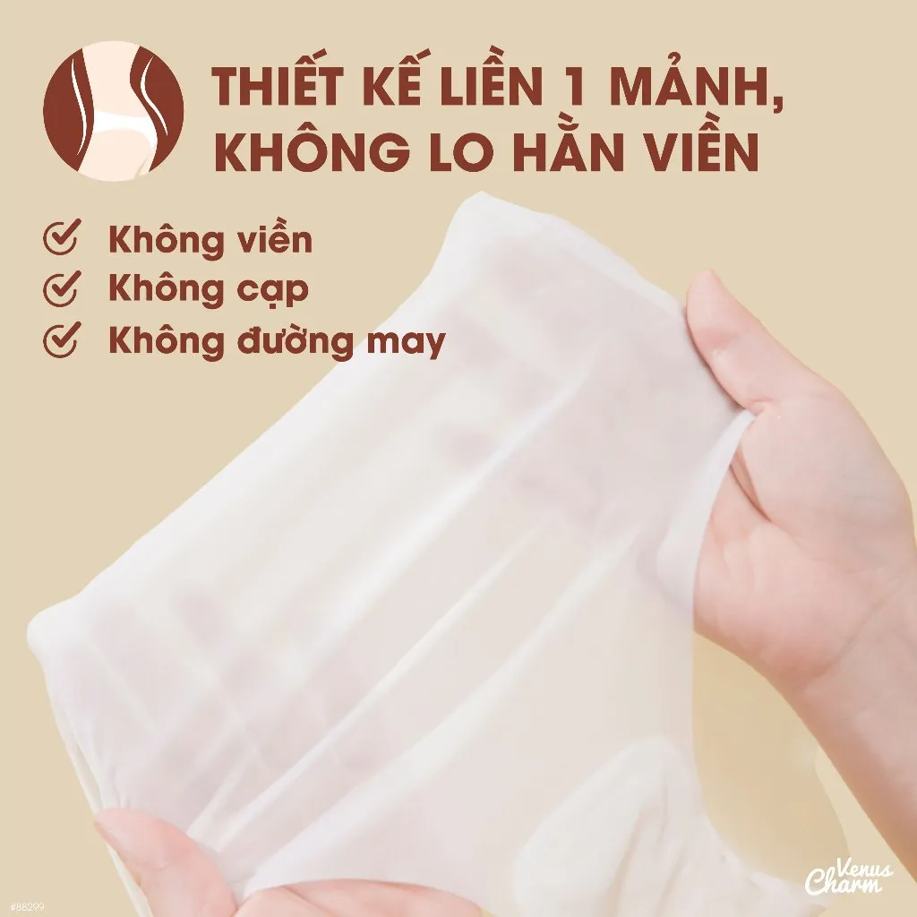 Ảnh Quần lót lụa băng tàng hình kháng khuẩn không lộ viền siêu mỏng nhẹ thoáng khí Venus Charm 86518 4