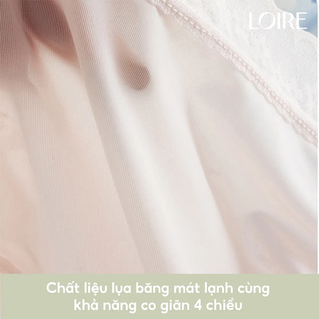 Ảnh Quần Lót Lụa Băng Viền Voan Mỏng Tan Loirechic QLBK83 3