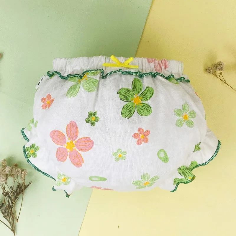 Ảnh Quần lót LUCKY BIG CAT 100% cotton xinh xắn cho bé gái 0-3 tuổi 3