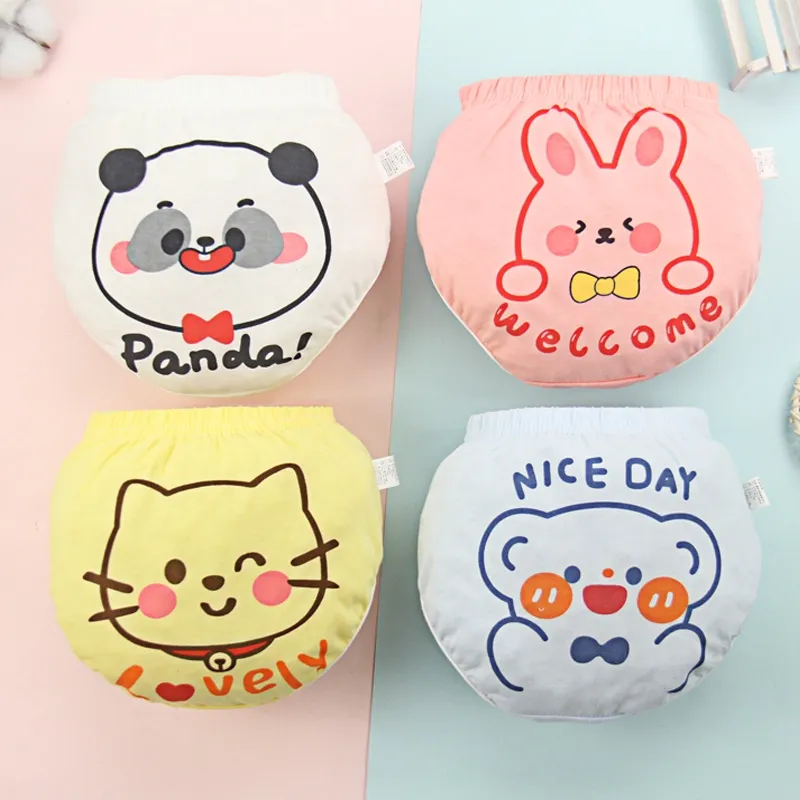 Ảnh Quần lót Lucky Big Cat cotton PP tinh khiết dễ thương dành cho bé gái 2-3 tuổi 2