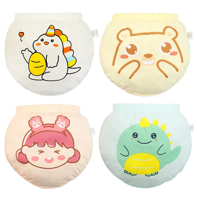 Ảnh Quần lót LUCKY BIG CAT tam giác in hình họa tiết hoạt hình tùy chọn dễ thương dành cho bé gái 3