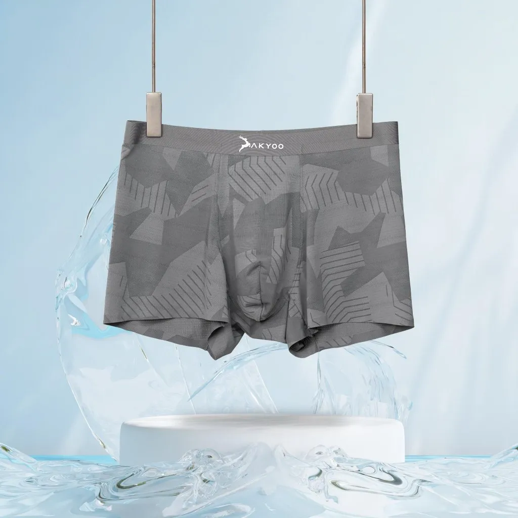 Ảnh Quần Lót Nam Boxer Bigsize Size Hoạ Tiết XL Đến 6XL AKYOO ,Mỏng Nhẹ Co Giãn Thoải Mái Thông Thoáng 3