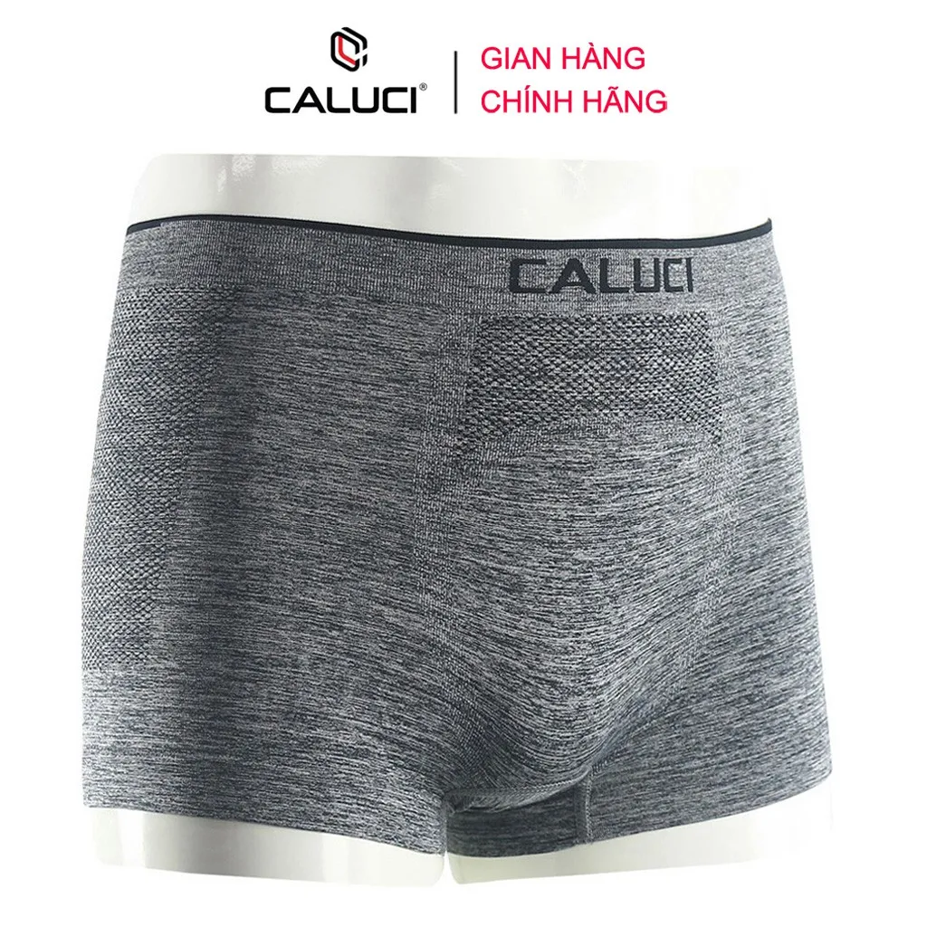 Ảnh Quần lót nam Boxer CALUCI CA13, dệt liền cao cấp, xốp, nhẹ, mềm mịn, co giãn 4 chiều 1