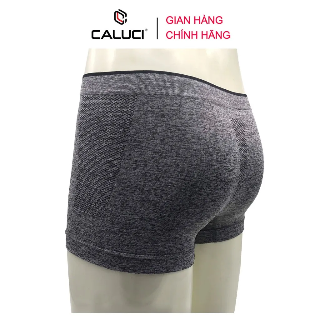 Ảnh Quần lót nam Boxer CALUCI CA13, dệt liền cao cấp, xốp, nhẹ, mềm mịn, co giãn 4 chiều 2