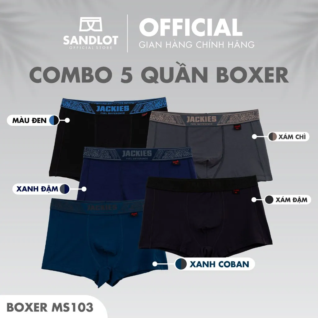 Ảnh Quần Lót Nam Boxer Jackies Thời Trang Ôm Dáng Chuẩn Form, Phong Cách Chuẩn Hàn Quốc MS103 1