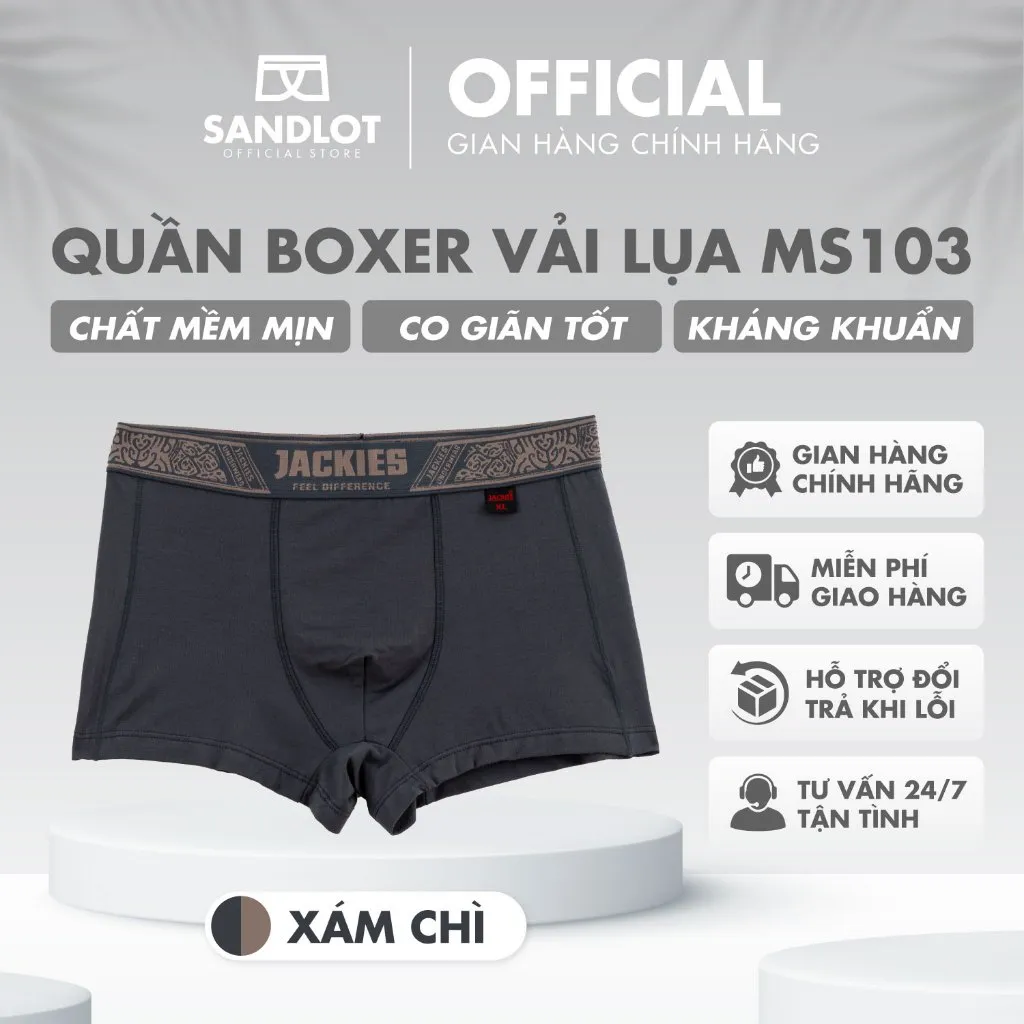 Ảnh Quần Lót Nam Boxer Jackies Thời Trang Ôm Dáng Chuẩn Form, Phong Cách Chuẩn Hàn Quốc MS103 3