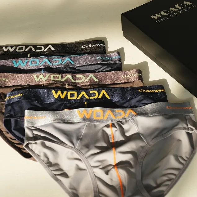 Ảnh Quần Lót Nam Dáng Brief Chất Liệu Thun Lạnh 4 Chiều Thoáng Mát Thương Hiệu Woada LK130 4