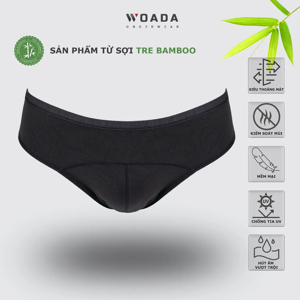 Ảnh Quần Lót Nam Dáng Brief Chất Liệu Bamboo Kháng Khuẩn Thương Hiệu WOADA LK153 3