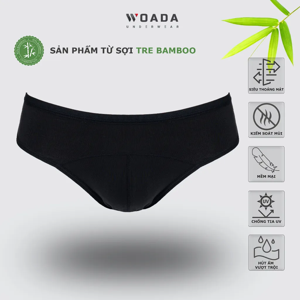 Ảnh Quần Lót Nam Dáng Brief Chất Liệu Bamboo Kháng Khuẩn Thương Hiệu WOADA LK153 4
