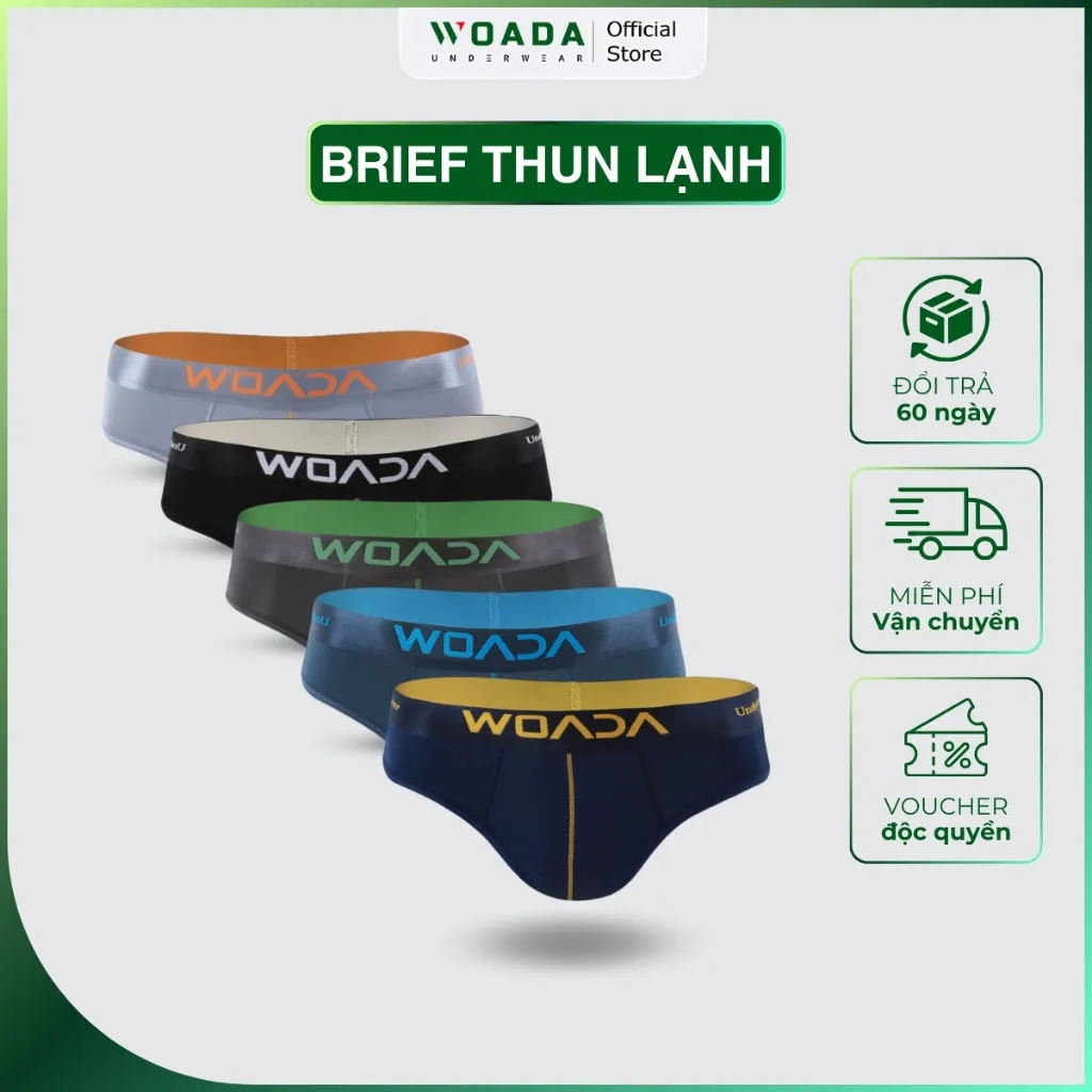 Ảnh Quần Lót Nam Dáng Brief Chất Liệu Thun Lạnh 4 Chiều Cao Cấp Thương Hiệu WOADA LK130 1