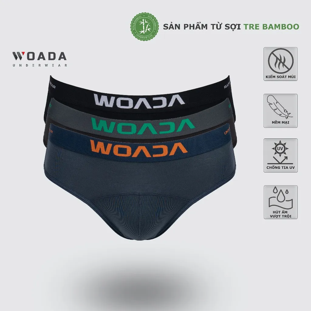 Ảnh Quần Lót Nam Dáng Brief Chất Liệu Bamboo Kháng Khuẩn Thương Hiệu WOADA LK150 1