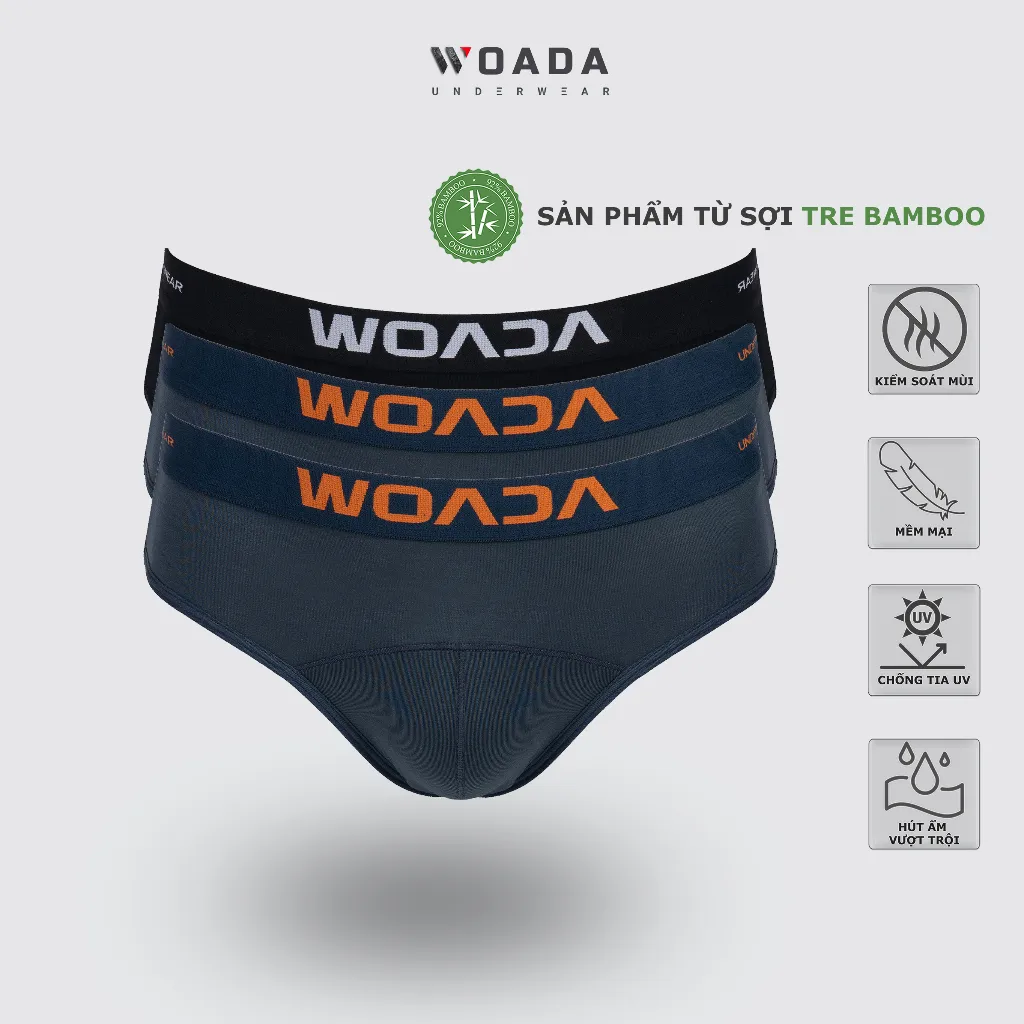 Ảnh Quần Lót Nam Dáng Brief Chất Liệu Bamboo Kháng Khuẩn Thương Hiệu WOADA LK150 4