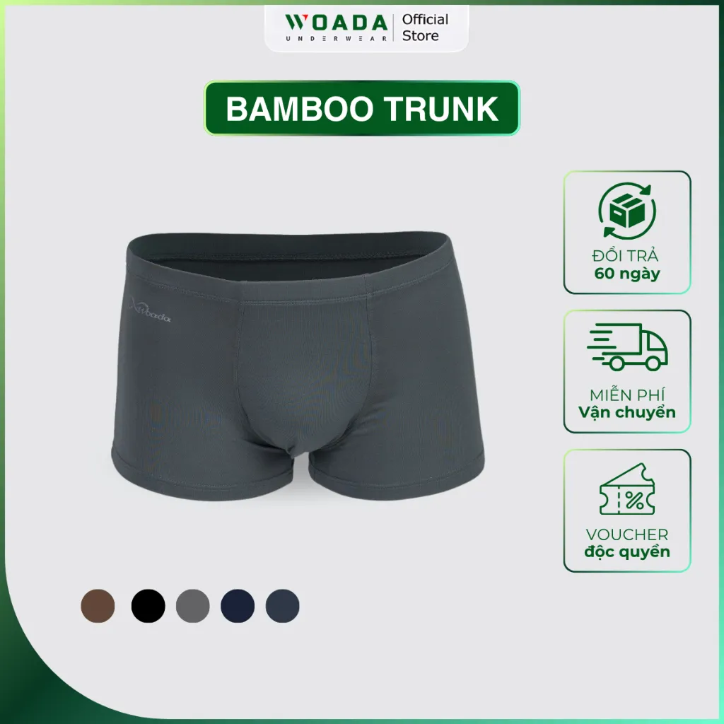 Ảnh Quần Lót Nam Dáng Trunk Chất Liệu Bamboo Cao Cấp Thương Hiệu WOADA LK156 1