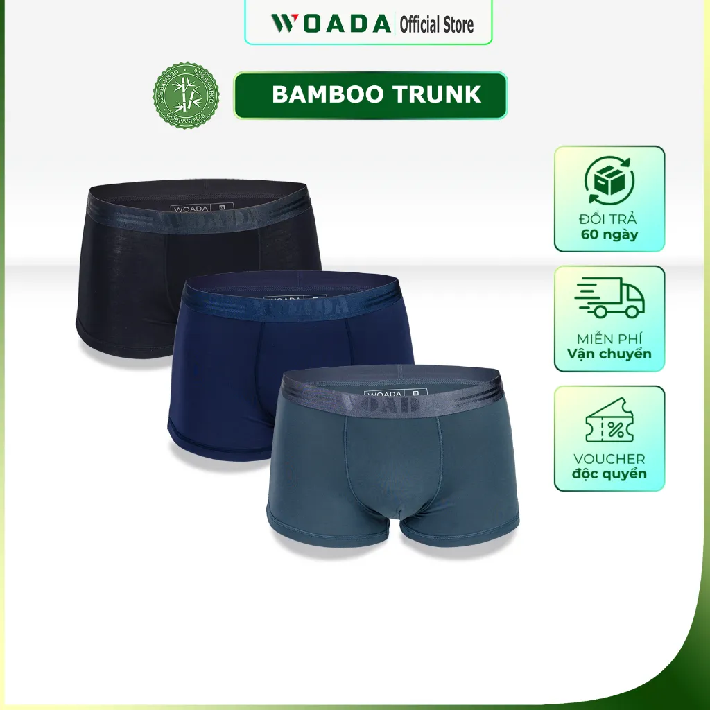 Ảnh Quần Lót Nam Dáng Trunk Chất Liệu Bamboo Cao Cấp Thương Hiệu Woada LK152 1
