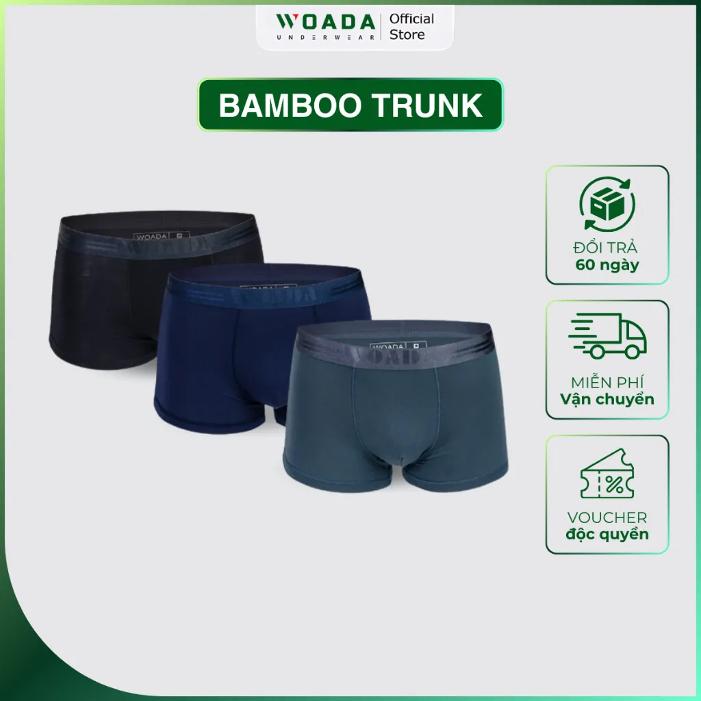 Ảnh Quần Lót Nam Dáng Trunk Chất Liệu Bamboo Cao Cấp Thương Hiệu Woada LK152 2