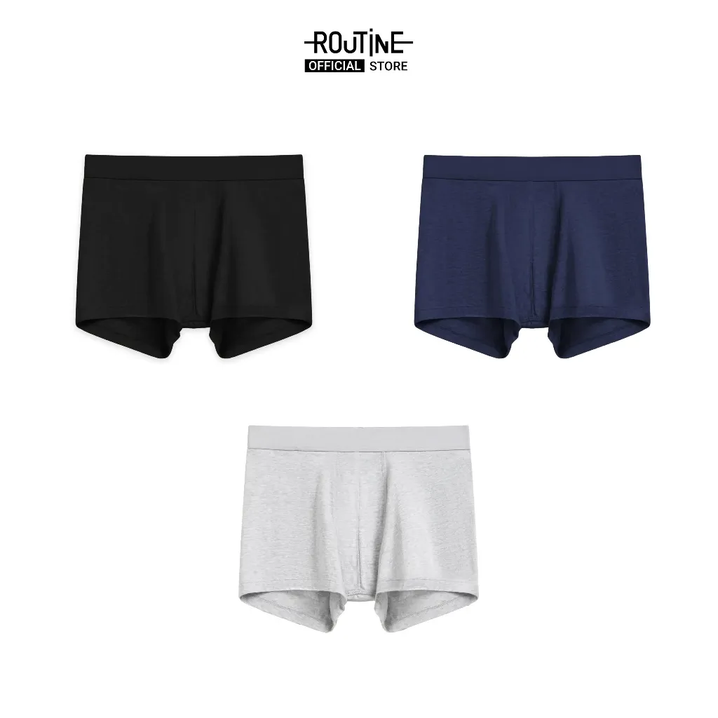 Ảnh Quần Lót Nam Organic Cotton Trơn Form Boxer - Routine 10F24UND001C 3