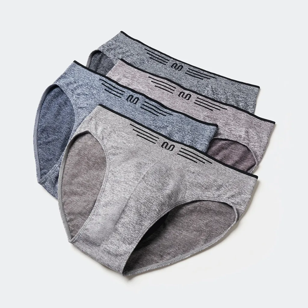 Ảnh Quần lót nam tam giác INSIDEMEN cao cấp kiểu Brief thiết kế không đường may chất liệu mềm mịn siêu thoáng IBF001 1