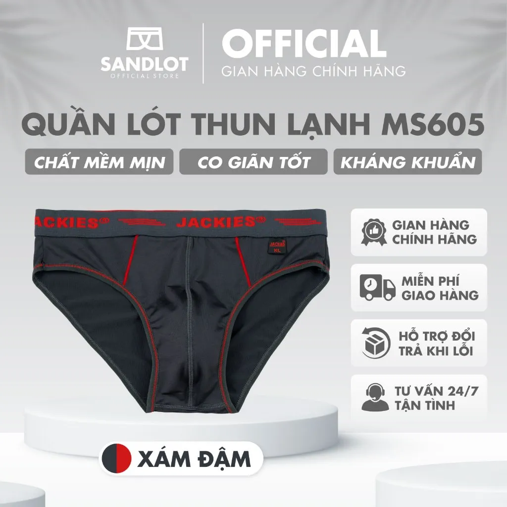 Ảnh Quần Lót Nam Tam Giác Jackies Thiết Kế Mẫu Mã Đẹp Mắt, Kiểu Dáng Tinh Tế, Hoạ Tiết Sắc Sảo, Phong Cách Trẻ Trung MS605 2