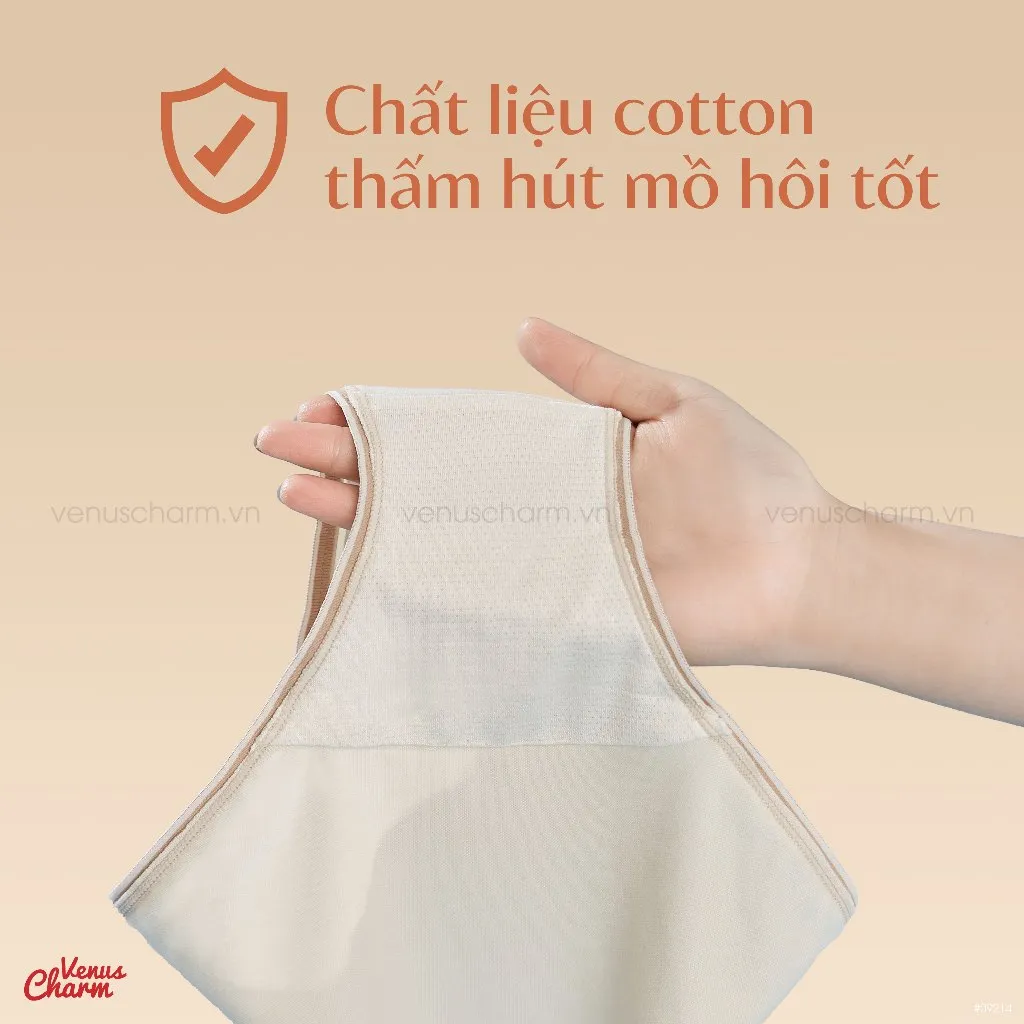 Ảnh Quần lót nữ cotton cạp eo mỏng Venus Charm 09207 1
