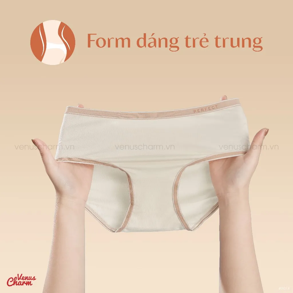 Ảnh Quần lót nữ cotton cạp eo mỏng Venus Charm 09207 2