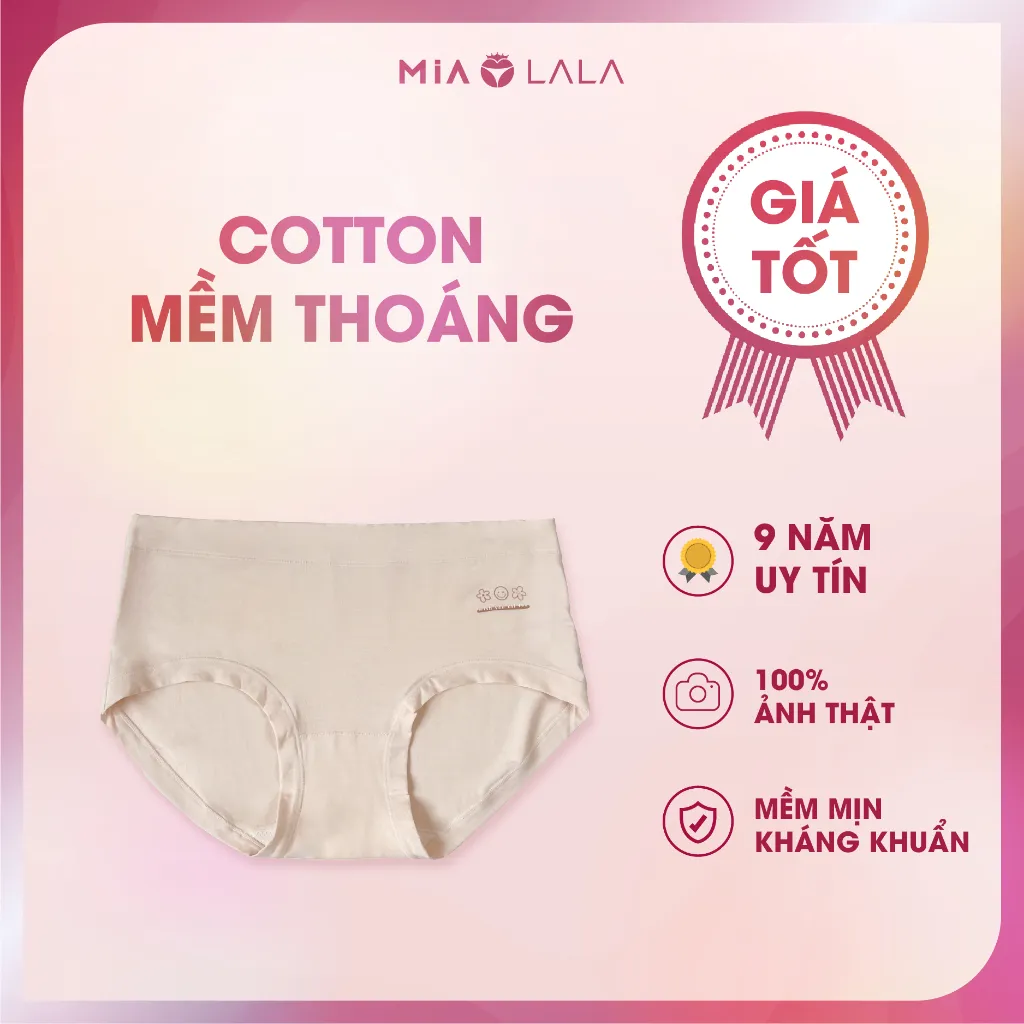 Ảnh Quần lót nữ cotton mềm mại thoáng mát Mialala 3919FQL04083919 1