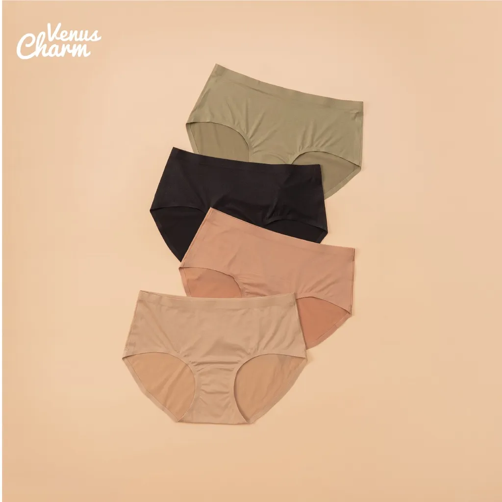 Ảnh Quần lót nữ không viền Venus Charm chất liệu cotton gỗ sồi mịn không đường may 1