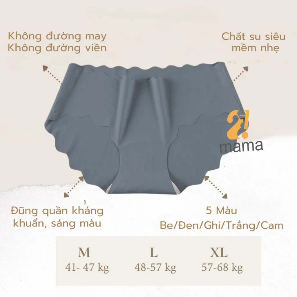 Ảnh Quần Lót Nữ Su Đúc Không Viền Siêu Mềm Mại Thoáng Mát Mặc Thường Và Sau Sinh 2mama V33 2