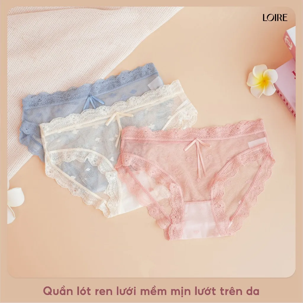 Ảnh Quần Lót Ren Lưới Mềm Nhẹ Thoáng Khí QLBK116 1