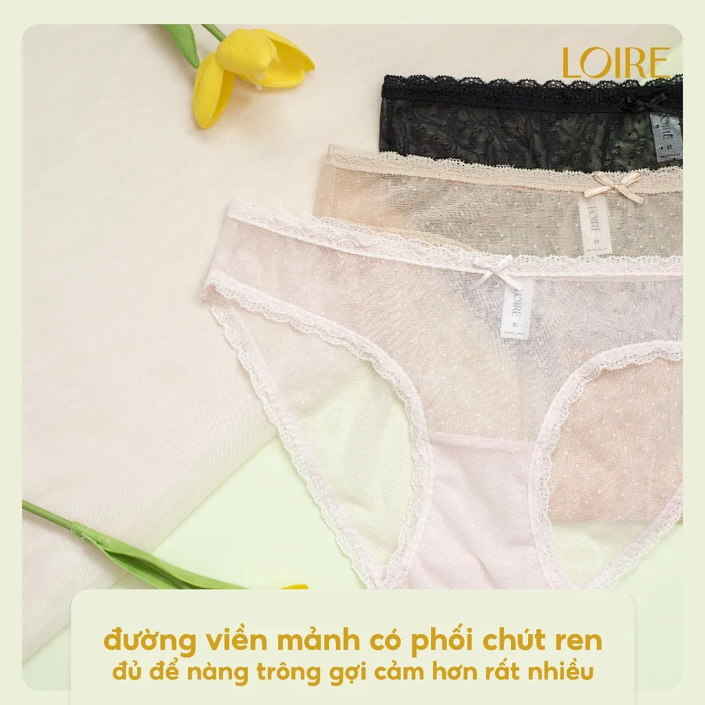 Ảnh Quần Lót Ren Mỏng Mát Loirechic QLBK30 2